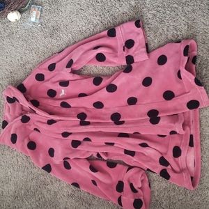 Pink Bathrobe, size small/xs pink and black